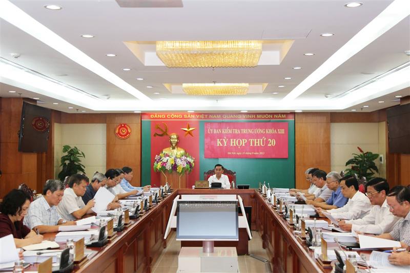 Một phiên họp xem xét kỷ luật Đảng của Ủy ban Kiểm tra Trung ương (Ảnh minh họa)
