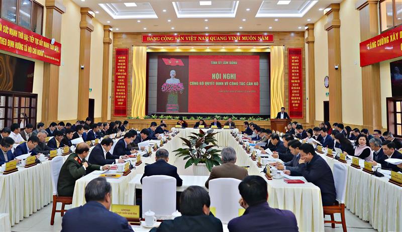 Trong thời gian qua, Tỉnh ủy Lâm Đồng đã khẩn trương, nghiêm túc thực hiện việc sắp xếp, tổ chức bộ máy của hệ thống chính trị đảm bảo tinh gọn, mạnh, hiệu năng hiệu lực, hiệu quả, đáp ứng yêu cầu trong thời kỳ mới. Ảnh: Chính Thành