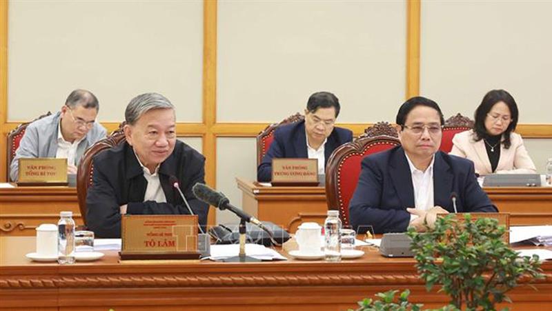 Tổng Bí thư Tô Lâm chủ trì cuộc họp