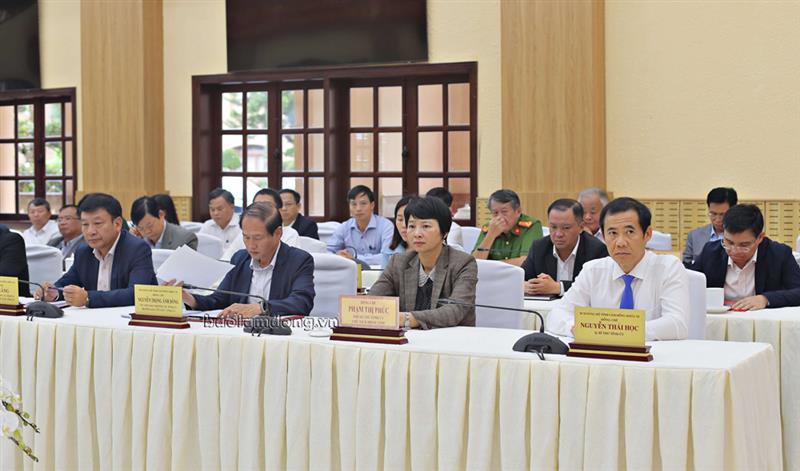 Lãnh đạo tỉnh Lâm Đồng tham dự Hội nghị