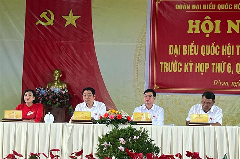 Đoàn Đại biểu Quốc hội tỉnh Lâm Đồng tiếp xúc cử tri huyện Đơn Dương, tỉnh Lâm Đồng