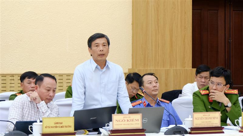 Đồng chí Ngô Kiểm - Chánh Thanh tra tỉnh trả lời kiến nghị công dân