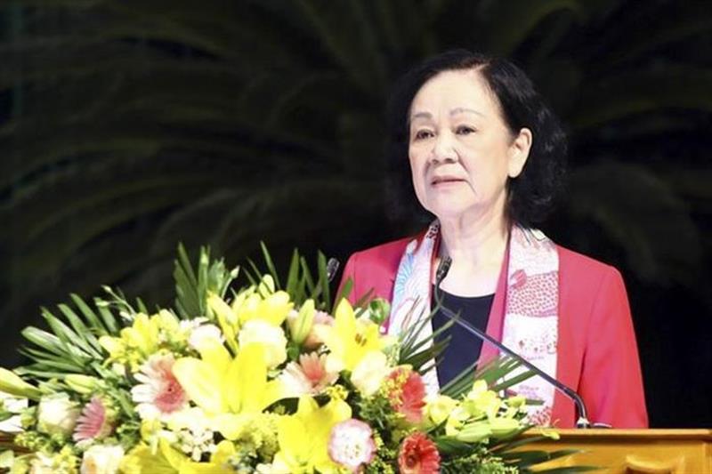 Đồng chí Trương Thị Mai, Thường trực Ban Bí thư (nguồn baomoi.com)