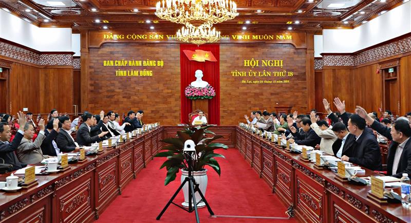 Các đại biểu tham dự Hội nghị đã thống nhất các chỉ tiêu đặt ra năm 2025