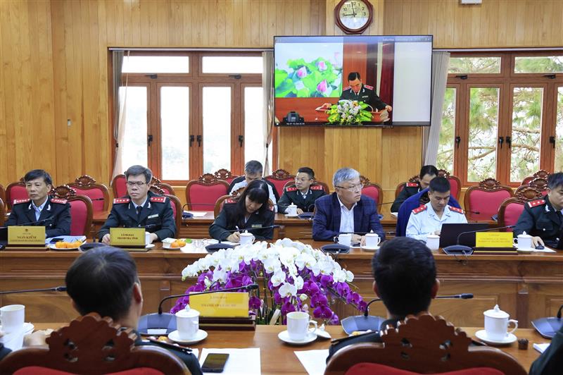Lãnh đạo Thanh tra tỉnh tham dự hội nghị