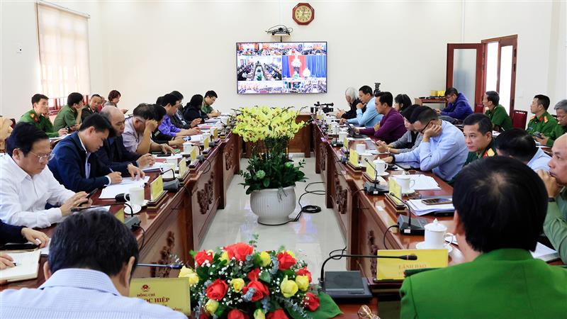 Quang cảnh Hội nghị tổng kết công tác phòng, chống tội phạm trên địa bàn tỉnh năm 2024. Ảnh: Baolamdong.vn