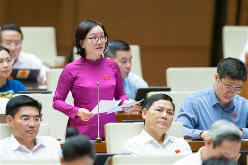 Đại biểu Quốc hội tỉnh Nghệ An phát biểu về dự án Luật Phòng, chống rửa tiền (sửa đổi) tại Kỳ họp