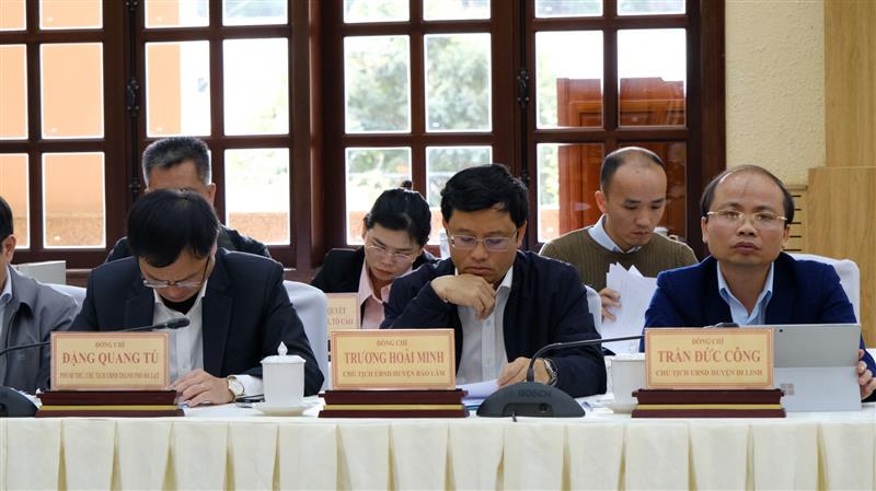 Đại diện lãnh đạo các địa phương tham dự buổi tiếp