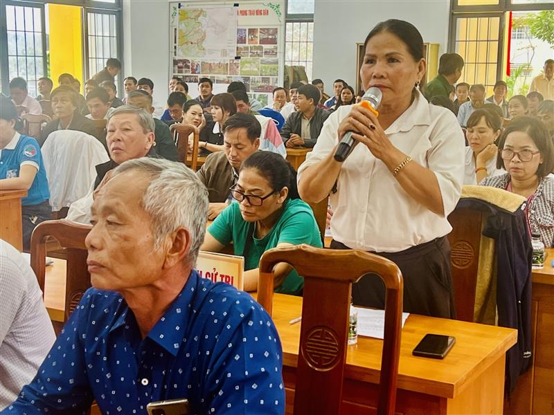 Cử tri nêu ý kiến