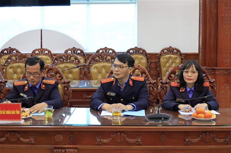 Lãnh đạo Viện Kiểm sát Nhân dân tham dự hội nghị