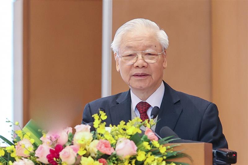 Tổng Bí thư phát biểu tại Hội nghị Chính phủ với các địa phương