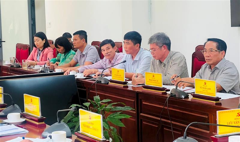 Đại biểu tham dự buổi làm việc