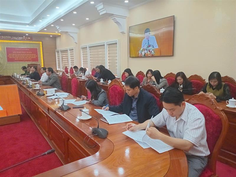 Các đại biểu tham dự tại điểm cầu Lâm Đồng