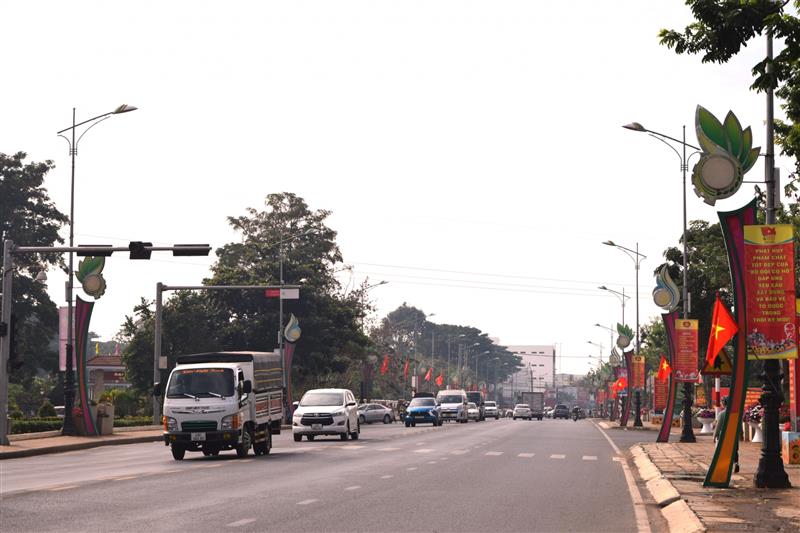 Một góc trung tâm thị trấn Liên Nghĩa, huyện Đức Trọng