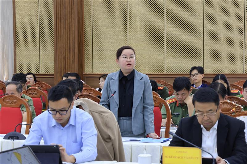 Đại biểu trình bày tham luận tại Hội nghị 