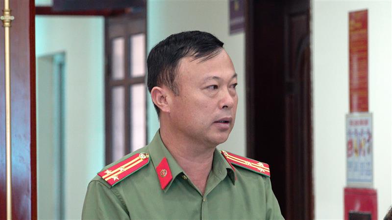Lãnh đạo Phòng Thanh tra phát biểu