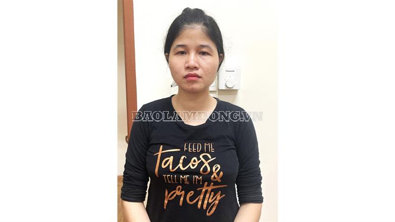 Bị can Nguyễn Thị Nga bị cơ quan Cảnh sát điều tra Công an huyện Cát Tiên khởi tố bắt tạm giam
