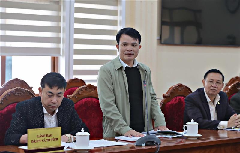 Trưởng Phòng Tổ chức - Hành chính và Kế hoạch - Tài vụ Đài Phát thanh Truyền hình Lâm Đồng phát biểu