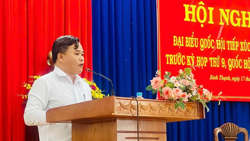 Chủ tịch UBND huyện Đức Trọng Lê Nguyên Hoàng tiếp thu, giải trình ý kiến cử tri thuộc thẩm quyền