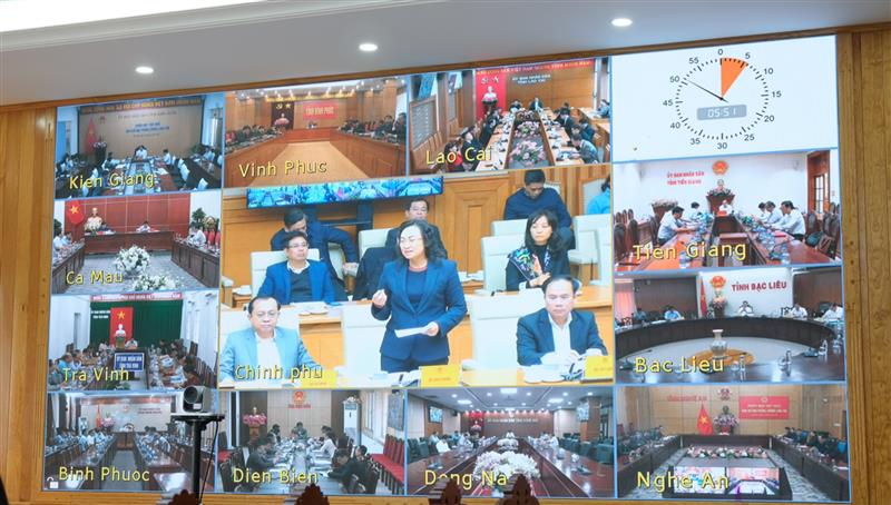 Hội nghị được kết nối trực tuyến tới điểm cầu 63 tỉnh, thành phố trực thuộc Trung ương