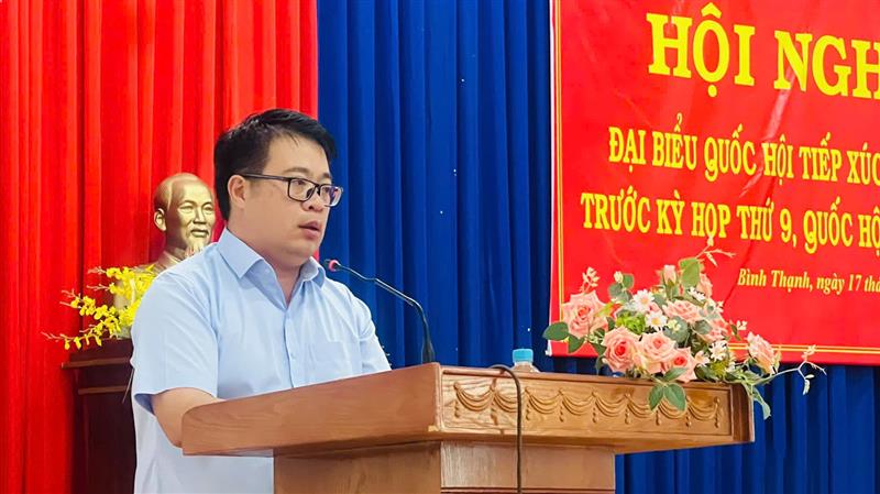 Phó Chủ tịch UBND tỉnh Lâm Đồng Nguyễn Ngọc Phúc tiếp thu, giải trình những nội dung cử tri phản ảnh thuộc thẩm quyền