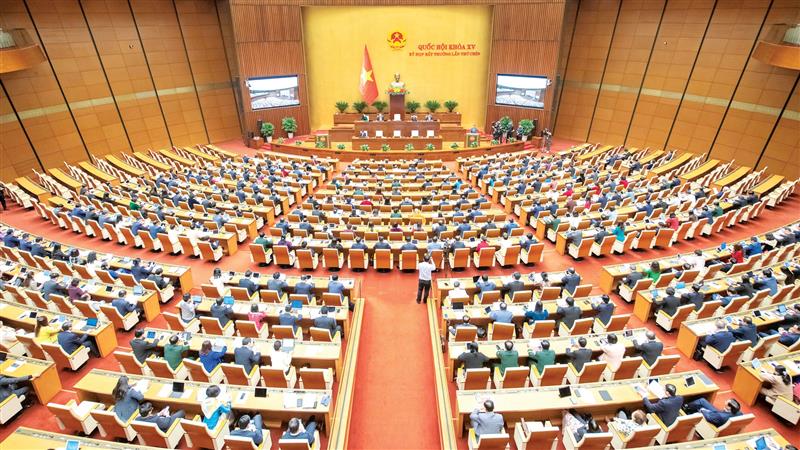 Quang cảnh kỳ họp của Quốc hội